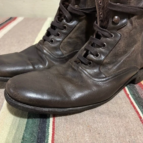 John Varvatos collection Limited Edition Lace-Up Bowery Boot. Size 8.5 EU 41.5 John Varvatos Bowery Boots | eBay main image 2